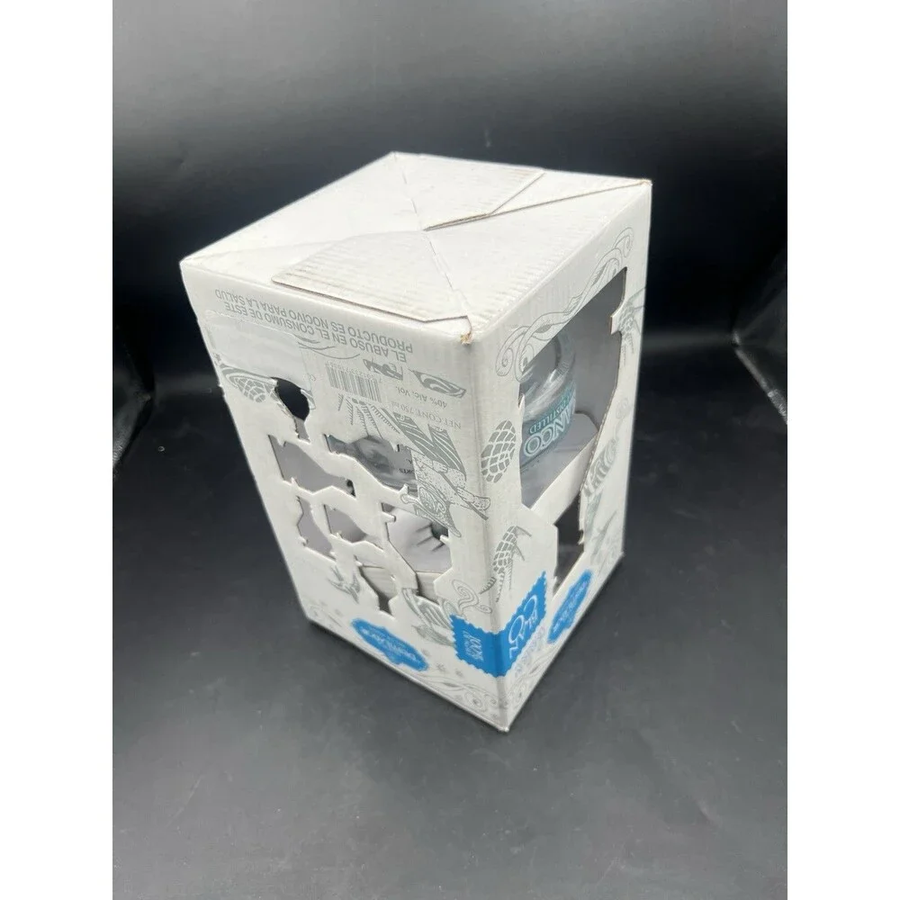 Tequila El Destilador Blanco Premium Artesanal Empty Glass Bottle w/Box 750ml
